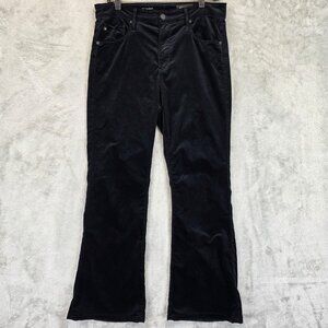 AG Adriano Goldschmied Farrah Boot Jeans Womens 30 Black Velvet High-Rise Fit